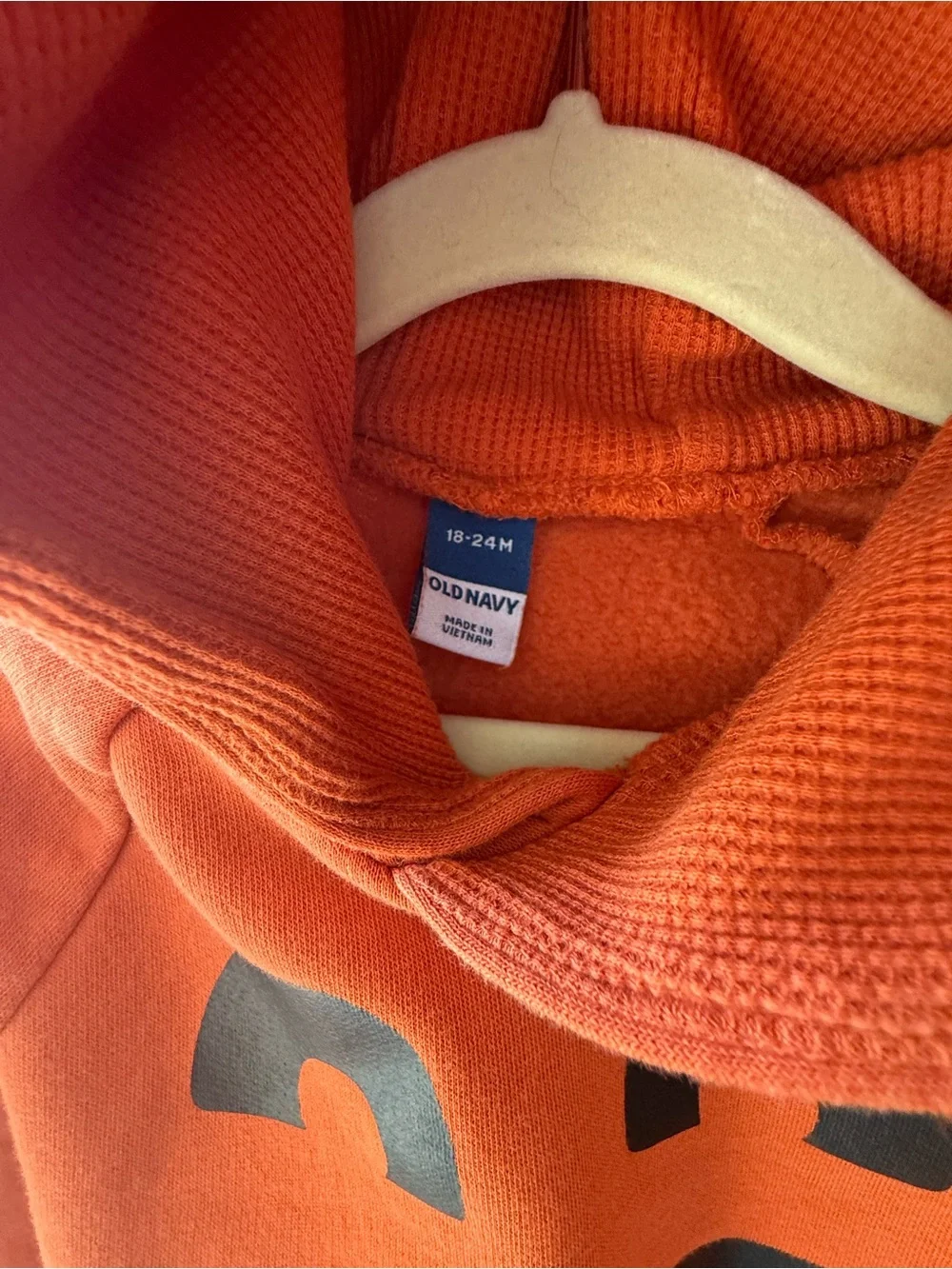 Old Navy Baby Pumpkin Halloween Hooded Romper 18-24M